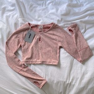 Gymshark Fleur Textured Crop Top